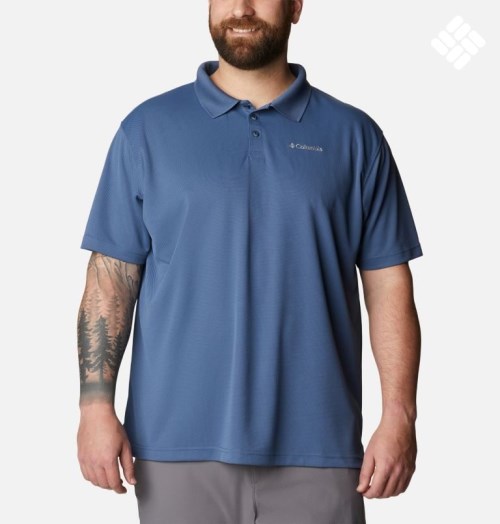 Tricouri Polo Columbia Utilizer Barbati Bleumarin | Plus Size XTZMSAQ01